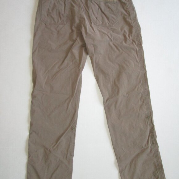 Marmot Women's Hiking Outdoor Pants Khaki Cotton Nylon Stretch Roll Up Cuff sz 8 - Picture 7 of 11
